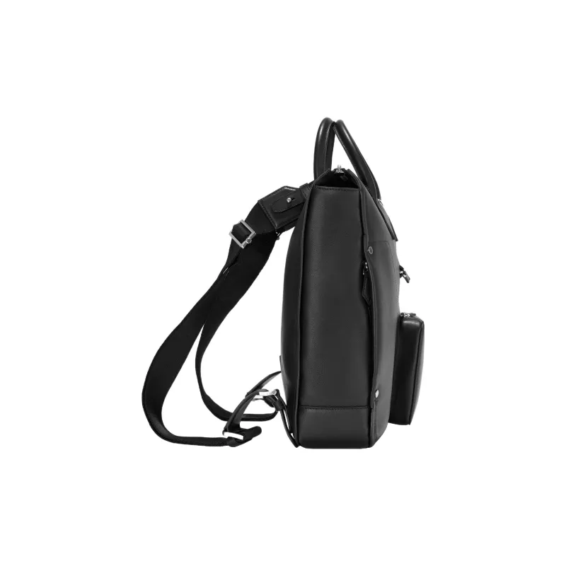 MONTBLANC Cow Leather Briefcase, Backpack, Handbag Men's Black-3