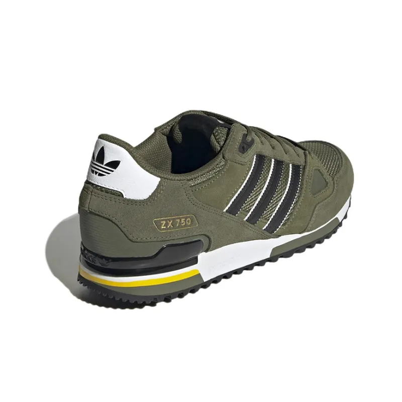 Adidas Originals ZX 750 Casual Shoes Men Low Top Army Green-3