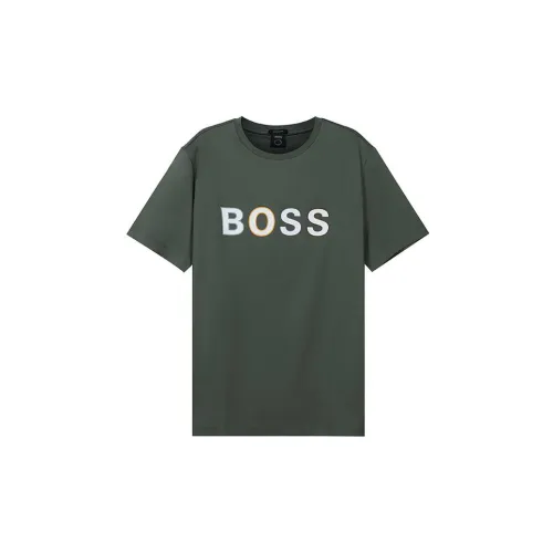 HUGO BOSS T-Shirts Men Army Green