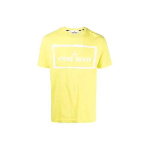 STONE ISLAND T-Shirts Men Yellow