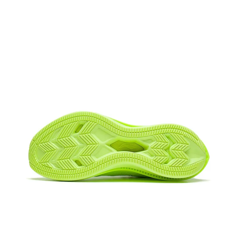 LiNing WuShi 5S 2.0 Running Shoes Cushioned Slip Resistant Low Top Running Shoes Men's Fluorescent Vanilla Green-4