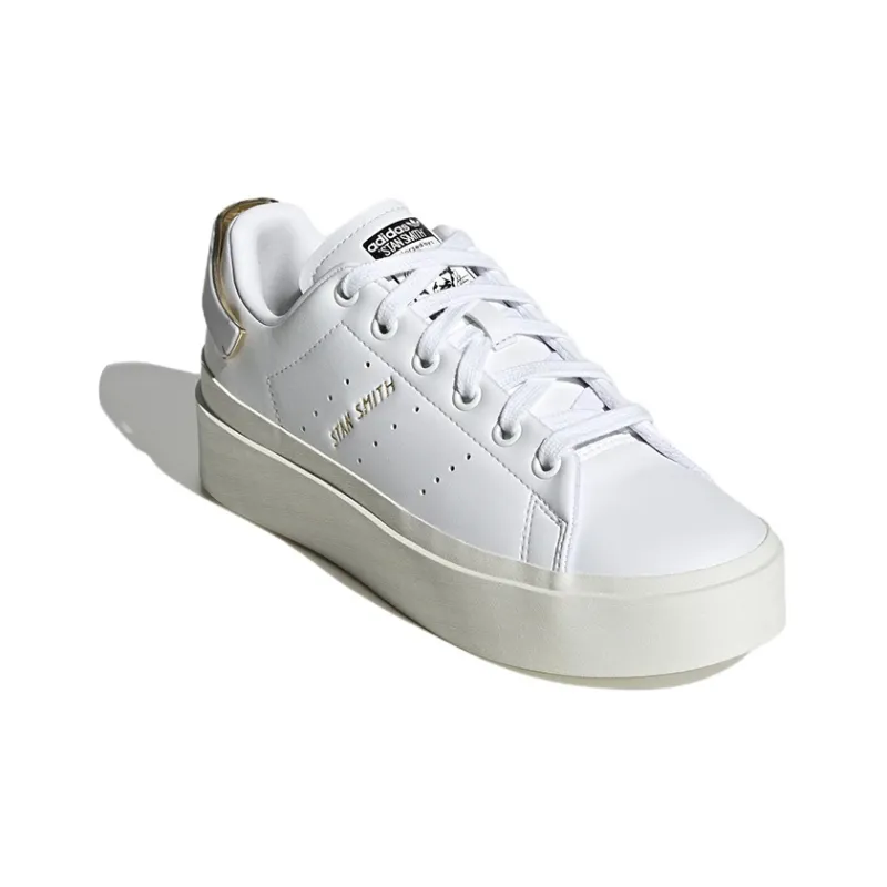Adidas Stan Smith Bonega Cloud White Cloud White Gold Metallic Women's-2