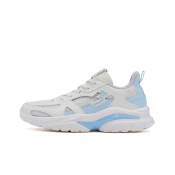 361° Shock Absorbing, Non Slip, Wear Resistant, Breathable And Lightweight Low Top Running Shoes Women's White Blue