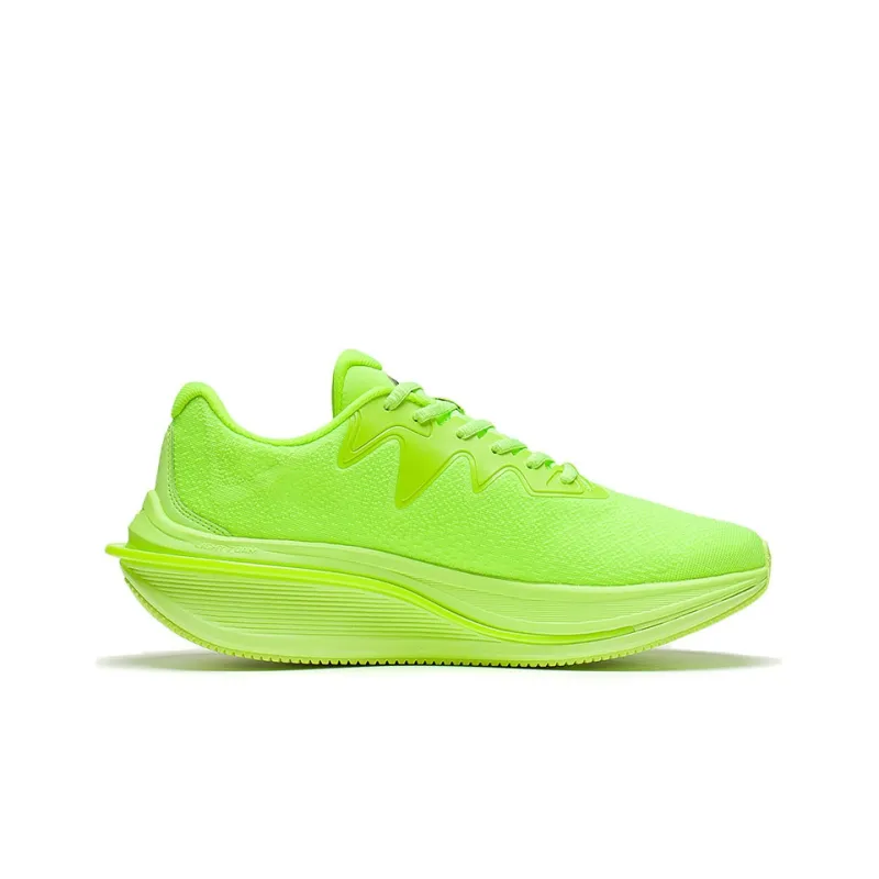 LiNing WuShi 5S 2.0 Running Shoes Cushioned Slip Resistant Low Top Running Shoes Men's Fluorescent Vanilla Green-1