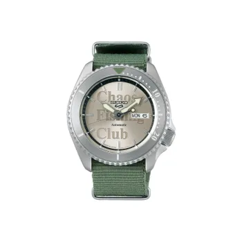 SEIKO Automatic Mechanical Movement Nylon Strap Watch 42.5mm Men's Watch Silver Dial SBSA169