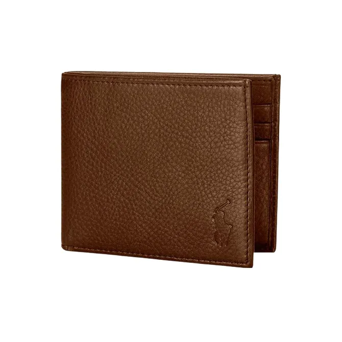 Polo Ralph Lauren Grained Leather Wallet Men's Brown-0