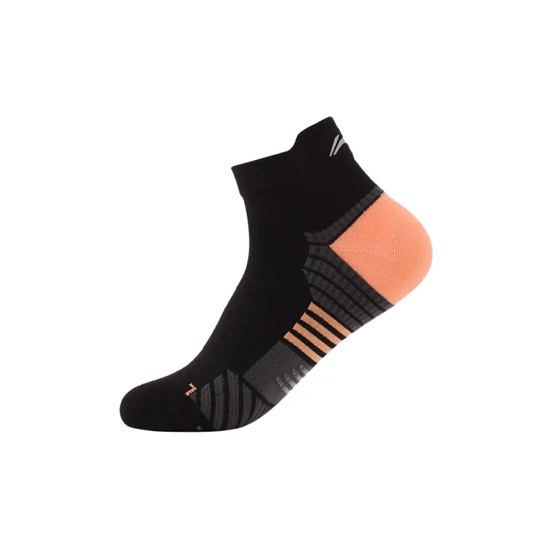 LiNing Ankle Socks Unisex 1 Pack Black Muskmelon Orange-3