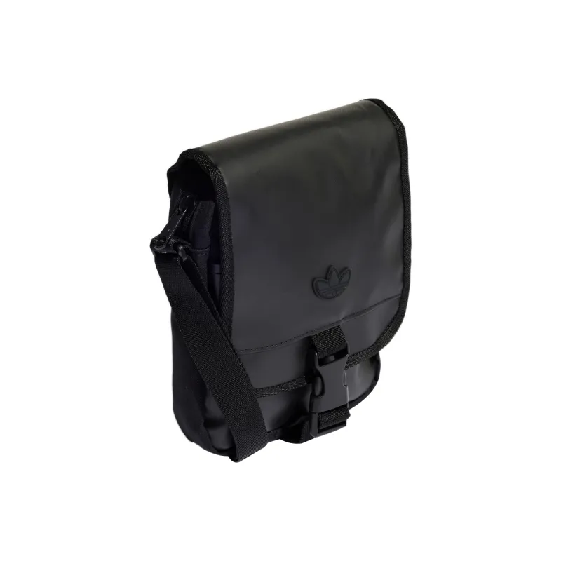 Adidas Originals Polyurethane Cell Phone Pouch, Crossbody Bag, Shoulder Bag Unisex Black-1