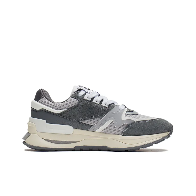 LiNing 001 Innocence V2 V2 Cushioned Slip-Resistant Abrasion-Resistant Low-Top Sports Casual Shoes Gray-1