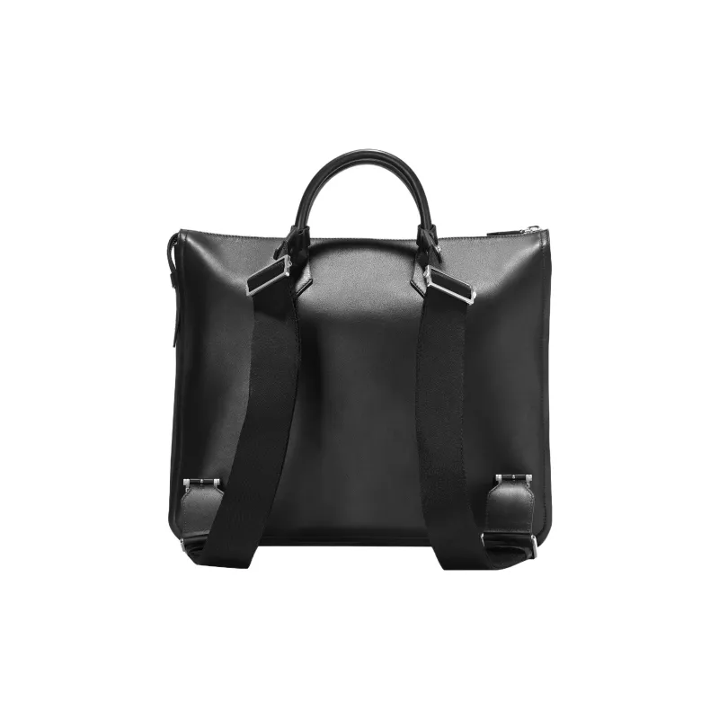 MONTBLANC Cow Leather Briefcase, Backpack, Handbag Men's Black-1