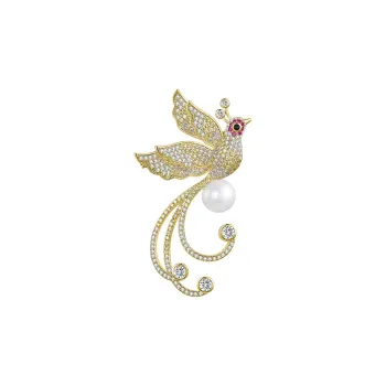HMZ Brooches Women's Gold