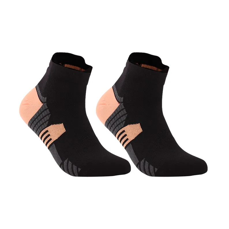 LiNing Ankle Socks Unisex 1 Pack Black Muskmelon Orange-1