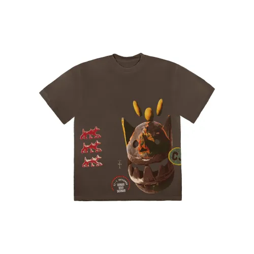 Travis Scott Never Backward T-shirt Brown