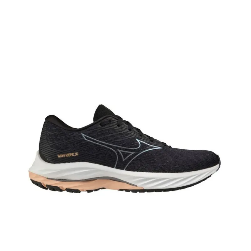 Mizuno Women's Wave Rider 26 Super Wide 'Dark Grey' Women's-1