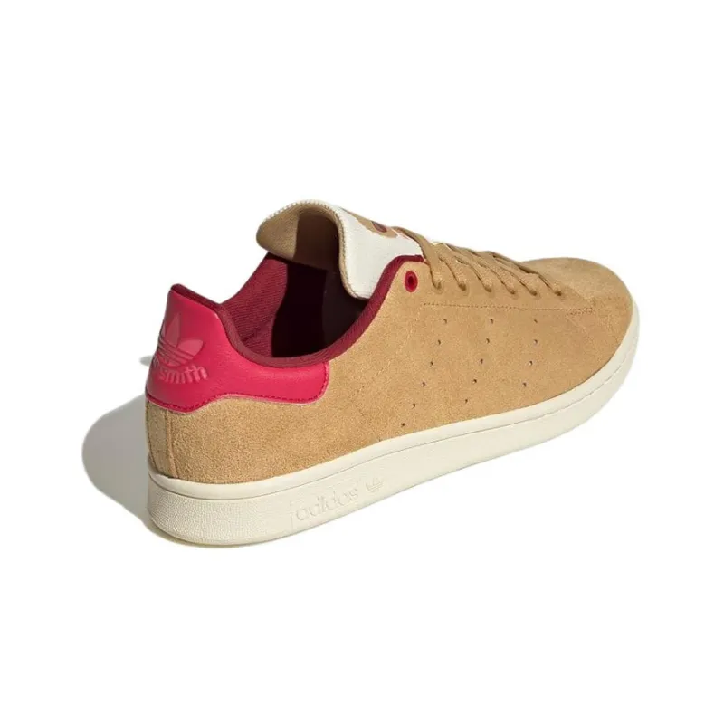 Adidas Stan Smith Golden Beige College Burgundy-3