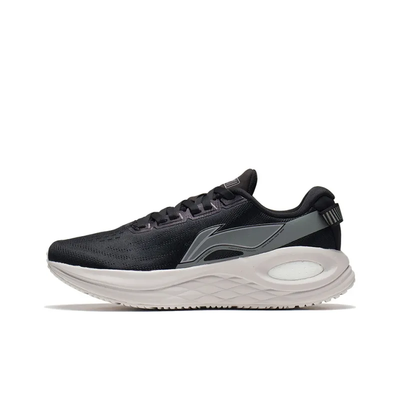 LiNing Furious Rider 6.0 Essential Rebound Cushioning Wear Resistant Slip Resistant Low Top Running Shoes Men's Black-0