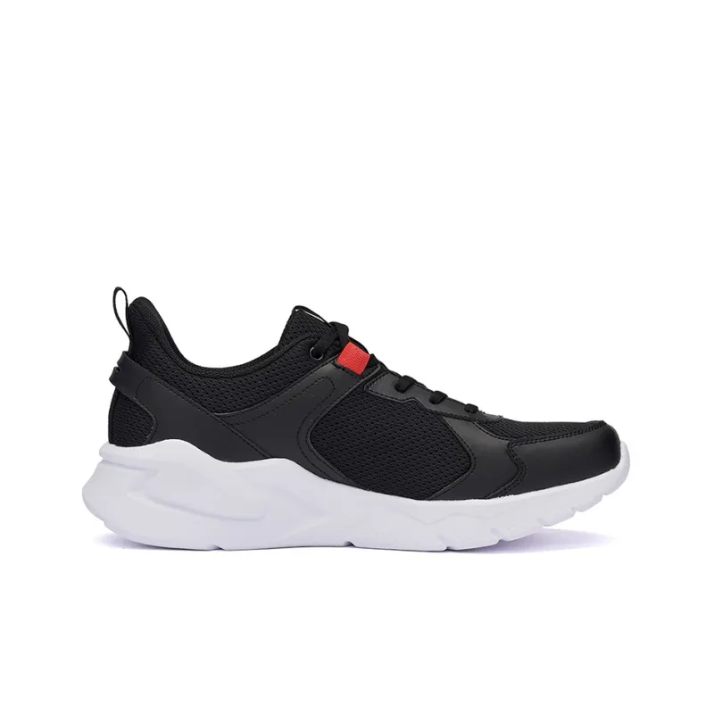 361° Shock Absorbing, Non Slip, Wear Resistant, Breathable And Lightweight Low Top Running Shoes Men's Black Red-1