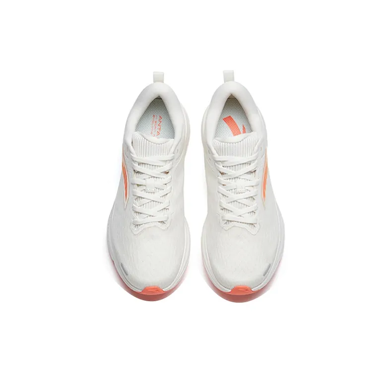 Anta Highway 99 Wear Resistant Low Top Running Shoes Women's Ivory White-3