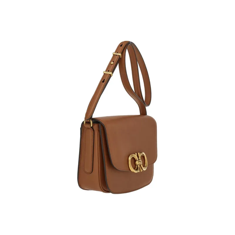 FERRAGAMO Leather Saddle Bag, Shoulder Bag, Crossbody Bag Women's Brown-2