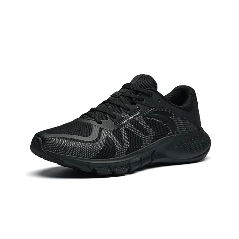 Anta Running Collection Lightweight Low Top Running Shoes Men's Black Gray-2