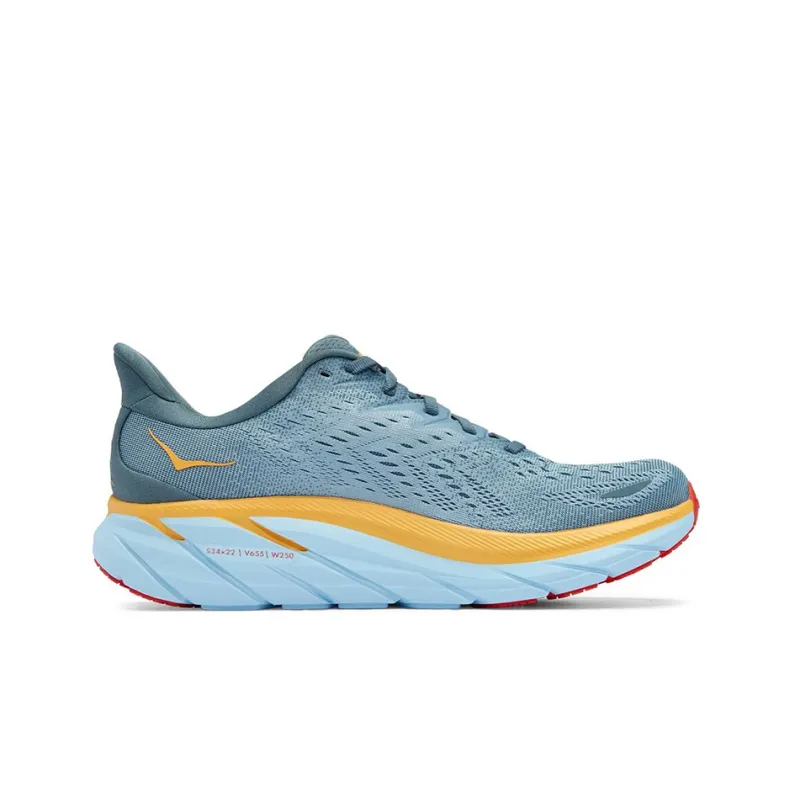HOKA ONE ONE Clifton 8 Goblin Blue Mountain Spring Wide-1