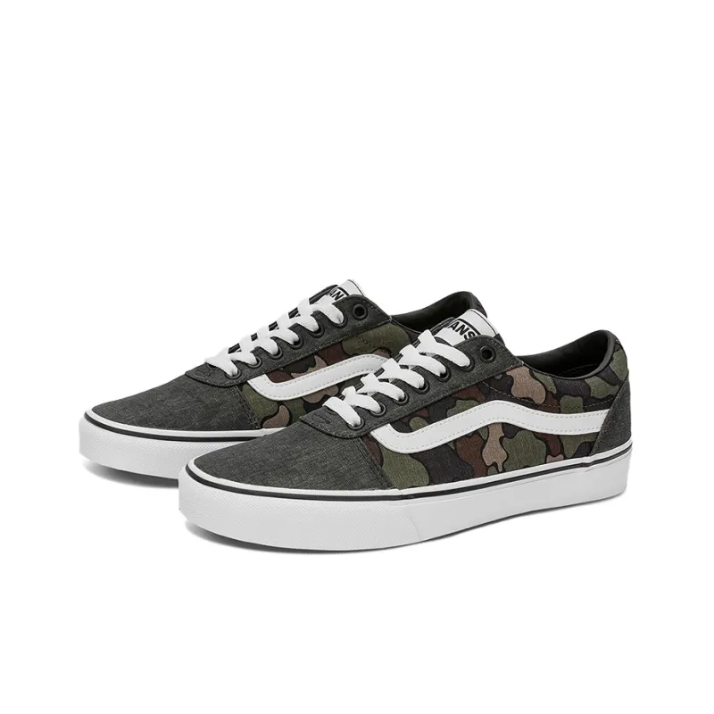 Vans Ward Low Top Casual Skate Shoes Gray Green Camouflage 'Gray Green Brown'-1