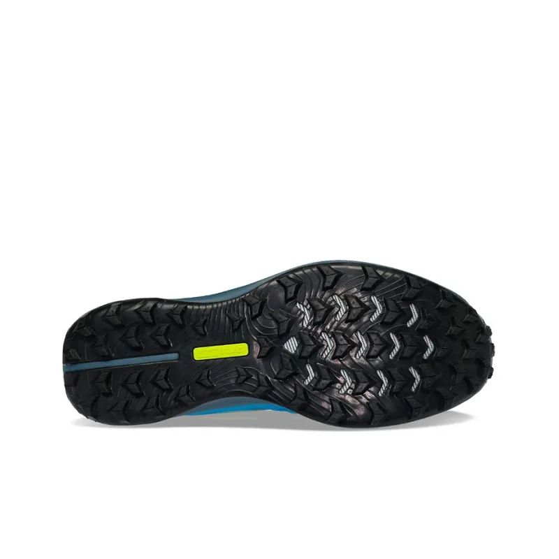 Saucony Peregrine 12 Running Shoes Men Low Top Blue/Yellow/Black-4