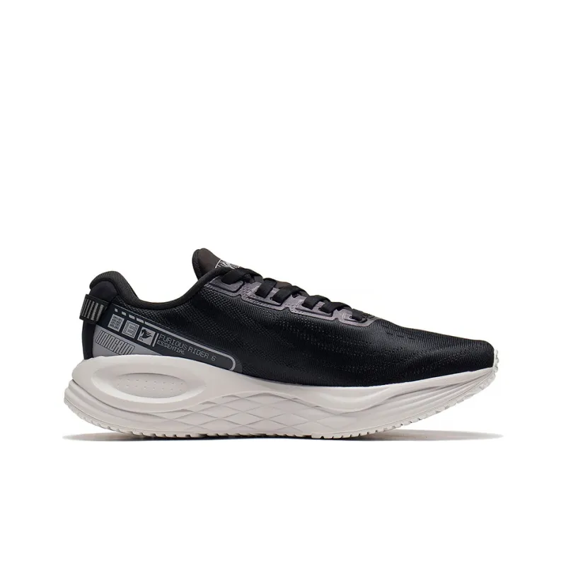 LiNing Furious Rider 6.0 Essential Rebound Cushioning Wear Resistant Slip Resistant Low Top Running Shoes Men's Black-1
