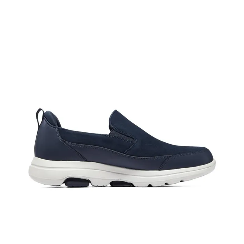 Skechers Go Walk 5 Cushioning Anti Slip And Wear Resistant Low Top Casual Shoes Men's Navy-1
