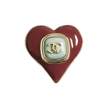 CHANEL Brooches Women's Red