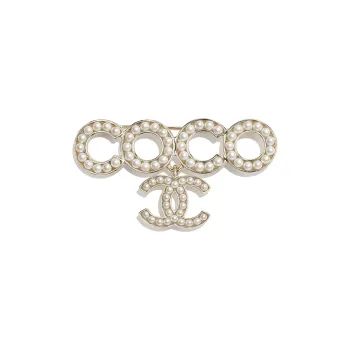 CHANEL Brooches Unisex Gold
