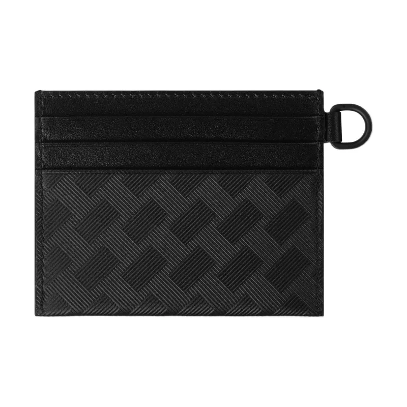 MONTBLANC Full Grain Cow Leather With Leather Detail Wallet, Card Holder Men's Black-1