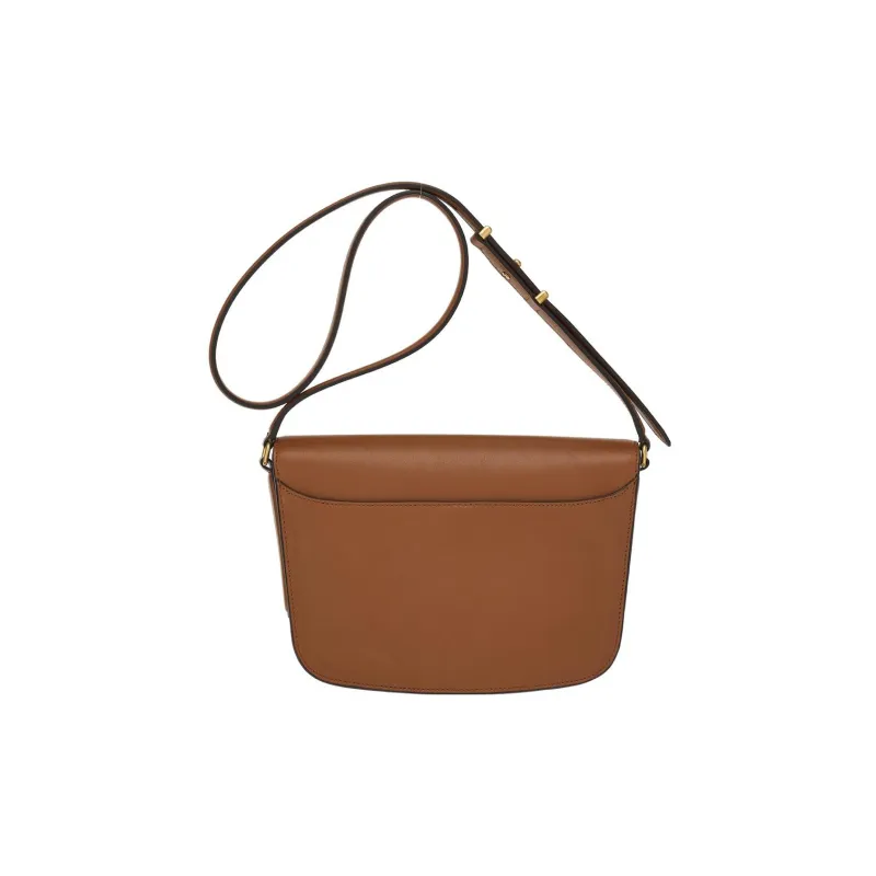 FERRAGAMO Leather Saddle Bag, Shoulder Bag, Crossbody Bag Women's Brown-4
