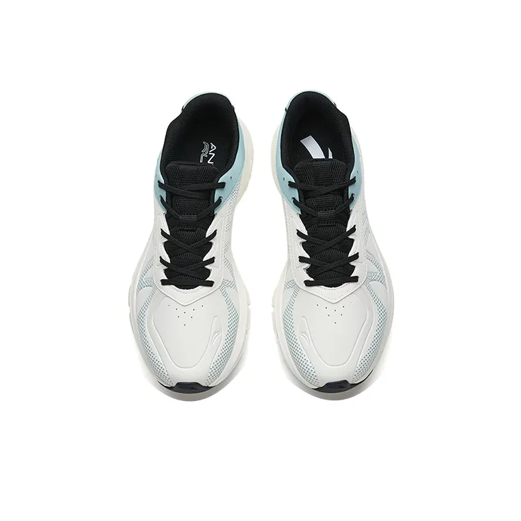 Anta Lightweight Low-Top Running Shoes Men's White Black Blue-3