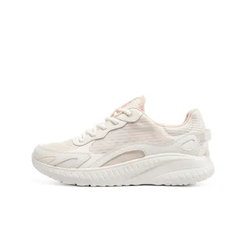 Skechers Bob's Squad Chaos Cushioning Anti Slip And Wear Resistant Low Top Casual Shoes Women's White Light Pink