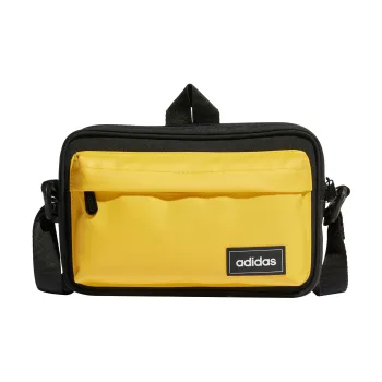Adidas Neo Recycled Polyester Camera Bags Crossbody Bag Shoulder Bag Regular Unisex Black/Yellow Color