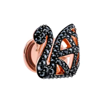 Swarovski Swan Brooches Women's Black