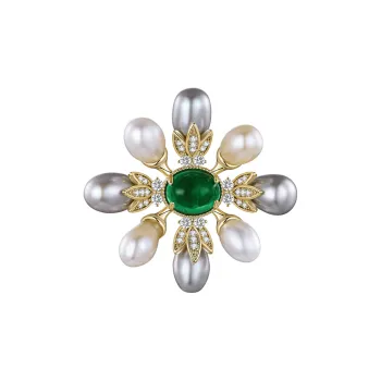 HMZ Brooches Women's Gold
