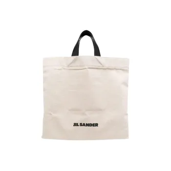 JIL SANDER Logo Printed Large Tote Bag