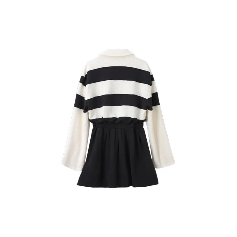 UOOYAA Long Sleeved Dresses Women's Stripes-1