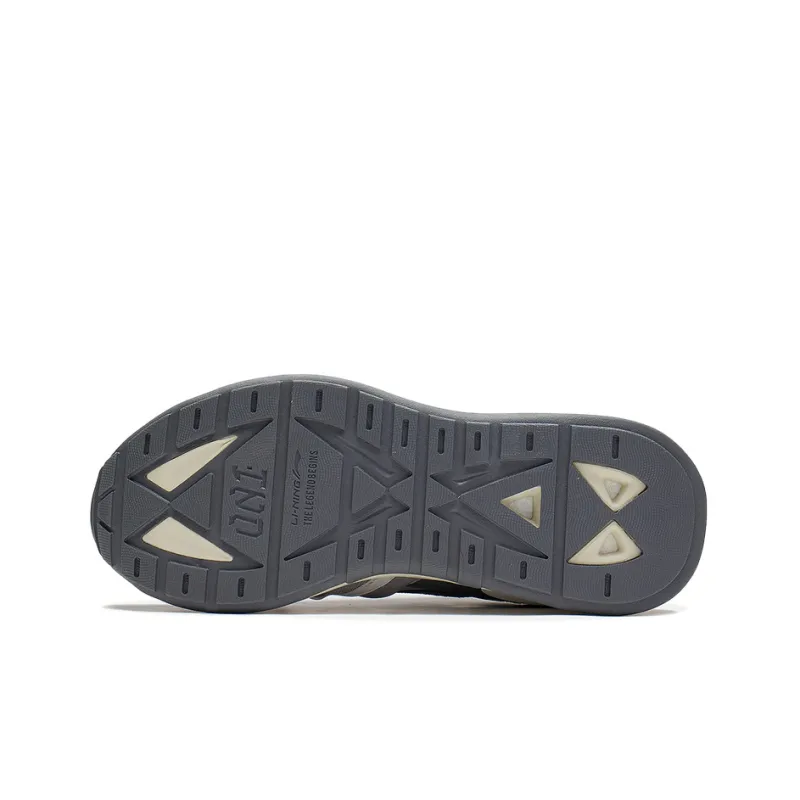 LiNing 001 Innocence V2 V2 Cushioned Slip-Resistant Abrasion-Resistant Low-Top Sports Casual Shoes Gray-4