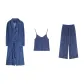 Blue Tiger Three-Piece Set Pants