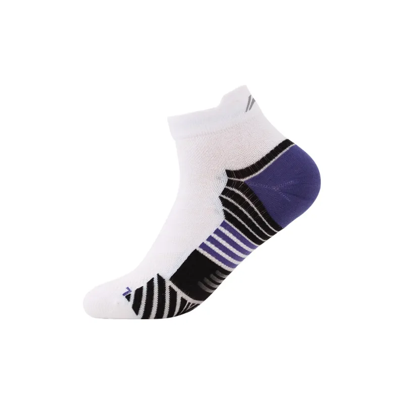 LiNing Ankle Socks Unisex 1 Pack White/Floral Blue Purple-2