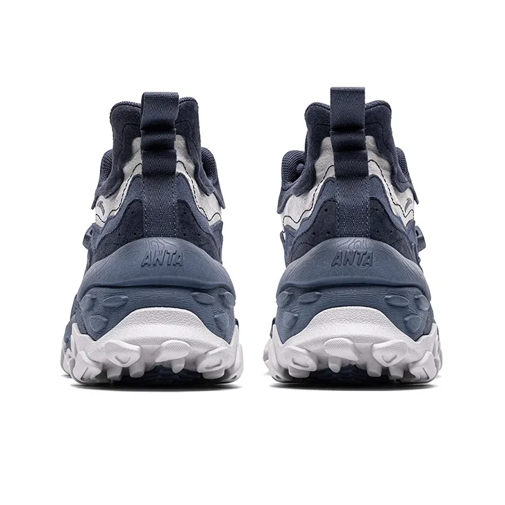 Anta Cocoon Distress Version 2.0 Breathable Low Top Sports Casual Shoes Men's Gray Blue-4