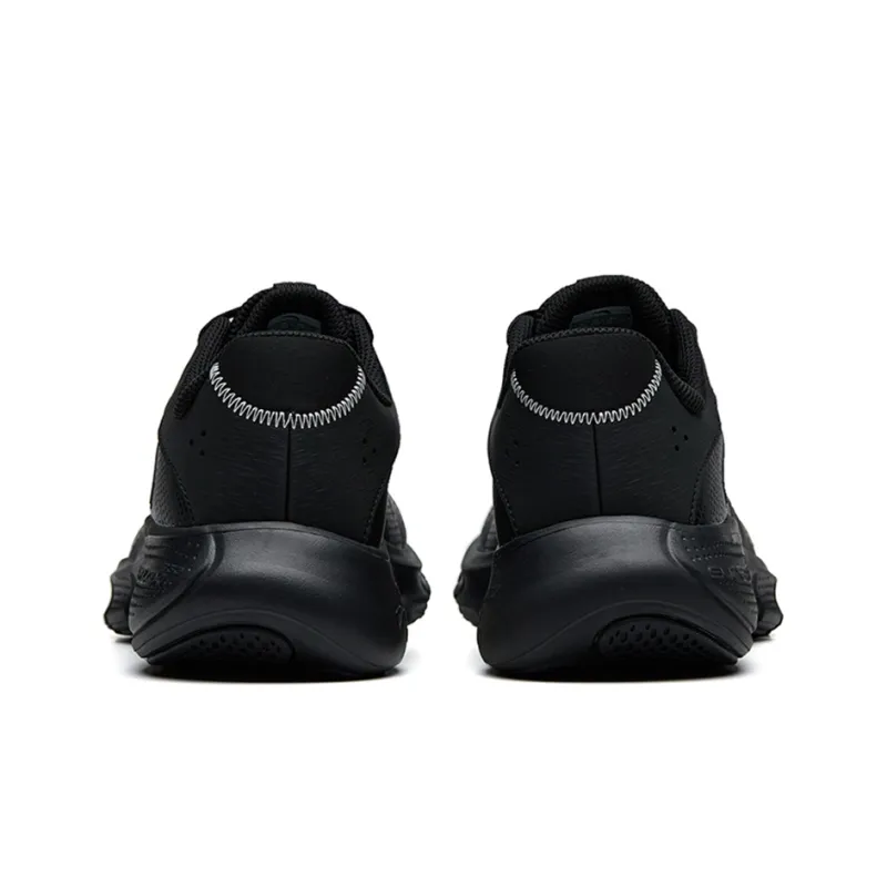 Anta Cushioned Anti-Slip Wear-Resistant Breathable Lightweight Low-Top Running Shoes Men's Black-4