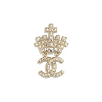 CHANEL Logo Brooch