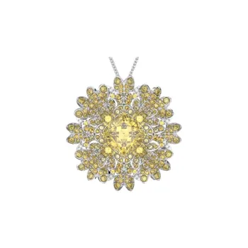Swarovski Eternal Flower Brooches Women's Gold