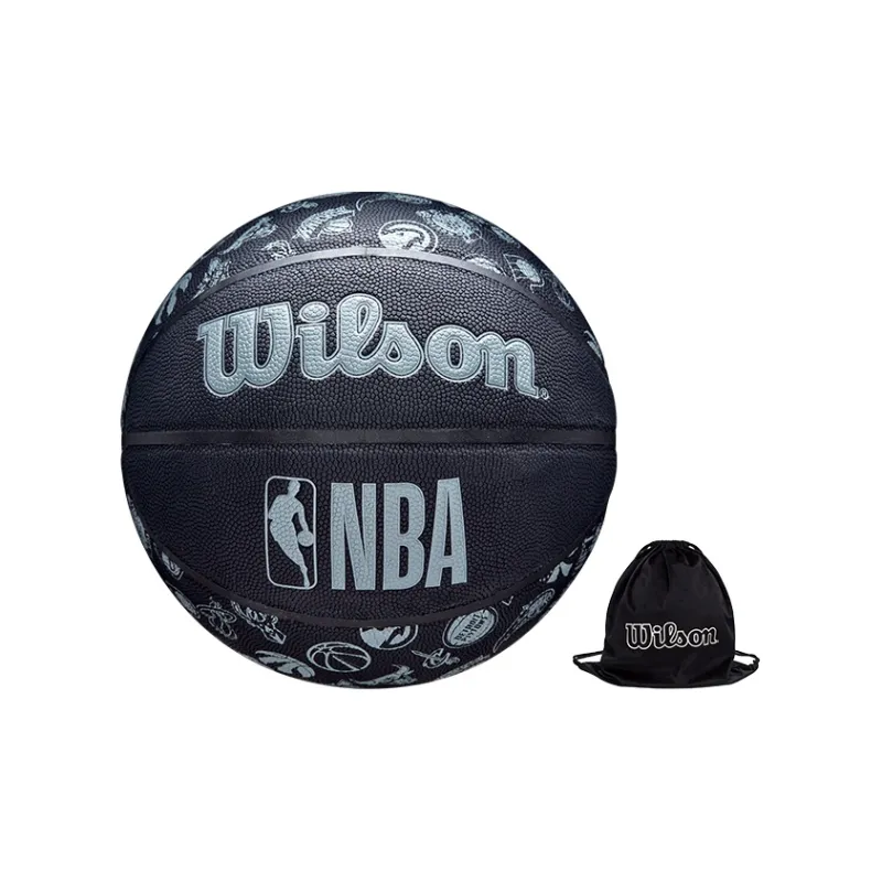 Wilson x NBA PU Basketball Black Gray Size 7 Ball Training Unisex-7