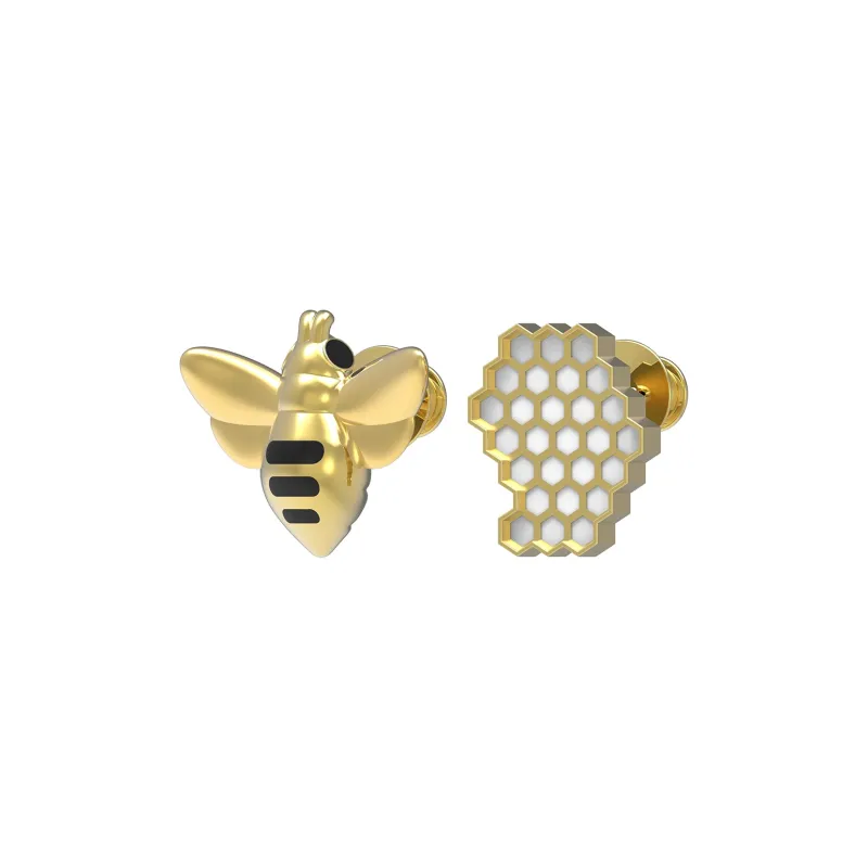 Meta[l]morphose BIG In Miniature Brooches Unisex Bright Gold-1