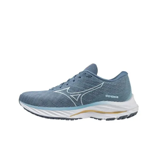 Mizuno Wave Rider 26 Running Shoes Women's Low-Top Blue/White